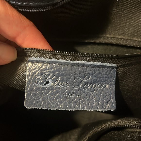 Blue Lemon blue leather bag, removable shoulder strap, great condition, leather - Picture 4 of 8
